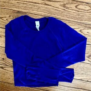 lululemon athletica Blue Long Sleeve Tee